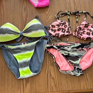 Junior size small bikini swim suits.